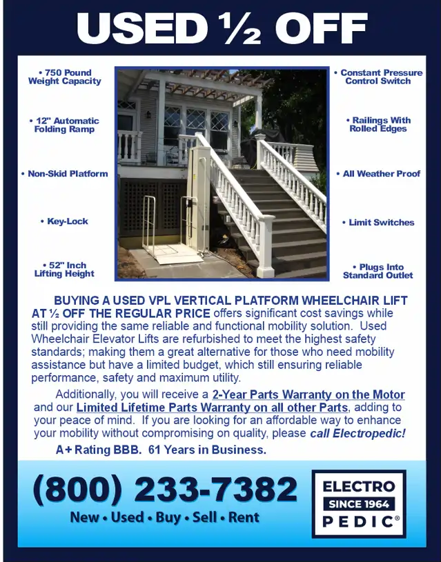 Sun City vertical platform wheelchair elevator
